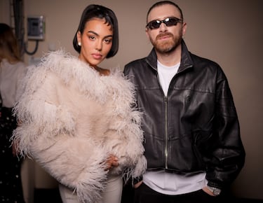 Georgina Rodríguez y Guram Gvasalia, director creativo de Vetements.