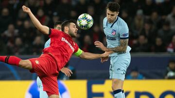 Mario Hermoso con el Atlético.