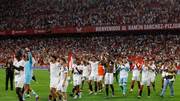 Celebración sevillista.