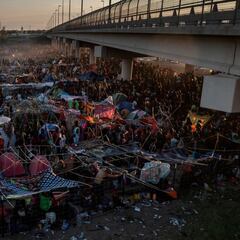 How did Haitians end up at the US border in Del Rio, Texas?
