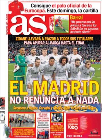 Portadas de la prensa mundial