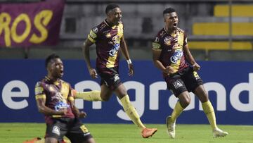 Deportes Tolima vence por la mínima diferencia al Atlético Paranaense en su casa.