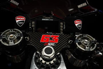 Detalles de la nueva Desmosedici GP25 de Marc Mrquez y Pecco Bagnaia, la nueva moto de la escudera Ducati Lenovo para la temporada 2025 de Moto GP.