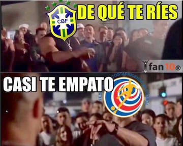 Los memes del triunfo de Brasil ante Costa Rica