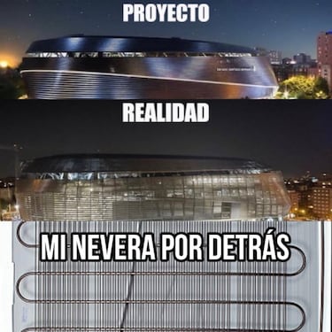 El techo del Bernabéu, protagonista de los memes de Primera