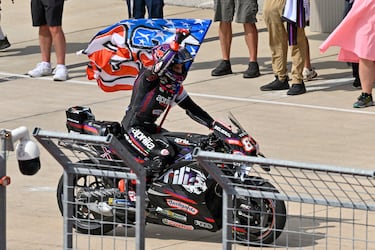 El piloto de Aprilia Racing Team, Jorge Martin, consiguió la segunda plaza en el MotoGp de Estados Unidos.