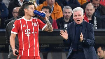 Heynckes y James con pasado en el Real por un cupo a la final