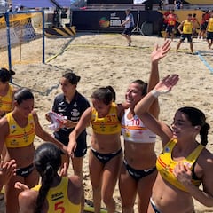 Cara y cruz para el balonmano playa español en el Europeo