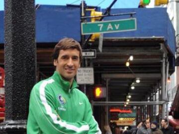 Raúl en la calles de Nueva York.