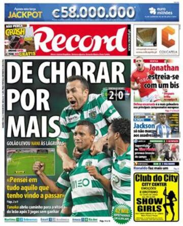 Portadas de la prensa deportiva