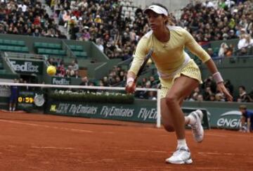 El pase de Muguruza a la final de Roland Garros en imágenes