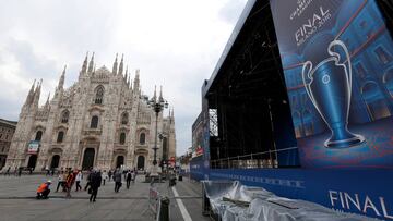 Milán. Se prepara para la final española del sábado.