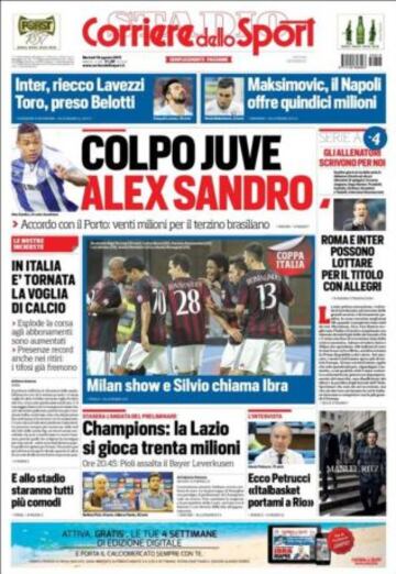 Portadas de la prensa deportiva