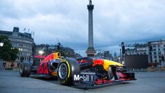 El Red Bull de Ricciardo en Trafalgar Square. 