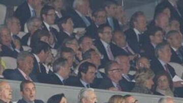 <b>NI UN HUECO. </b>El palco del Bernabéu se llenó de personalidades que no quisieron perderse el encuentro y que sufrieron con los penaltis.