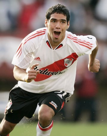 Falcao, durante su etapa en River Plate.