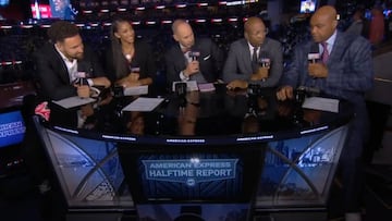 Muy dif¨ªcil de ver en Espa?a: Barkley defenestrando a los Warriors en la cara de Klay