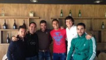 Keylor, con Venta, Rodas e Iborra.