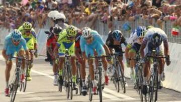 Esteban Chaves es sexto y Contador l&iacute;der de la general del Giro de Italia.