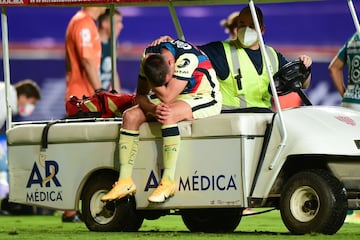 Clausura 2019 | Fractura del quinto metatarsiano del pie derecho
Apertura 2019 | Desgarre muscular
Clausura 2020 | Ruptura del ligamento de la rodilla derecha
Guardianes 2020 | Lesión en el menisco medial de la rodilla derecha
