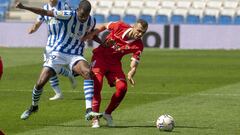 18/04/21 PARTIDO PRIMERA DIVISION  REAL SOCIEDAD - SEVILLA   ISAK JOAN JORDAN