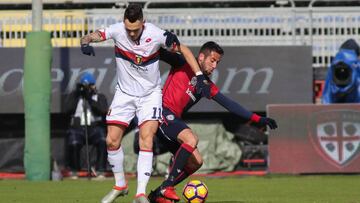 Mauricio Isla venci&oacute; con su Cagliari al Genoa de Mauricio Pinilla. 