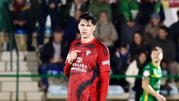 Petit anotó el tanto del Mirandés en el duelo copero ante el Astorga.