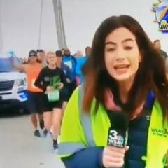 Detenido el corredor que tocó el trasero a una reportera durante una carrera