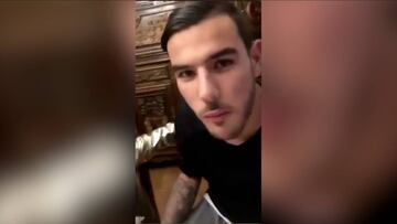 If looks could kill... Lucas mocks brother Theo over Xmas table