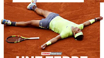 Portada de L'?quipe del viernes 19 de mayo dedicada al anuncio de Rafa Nadal de que no jugar¨¢ en Roland Garros.