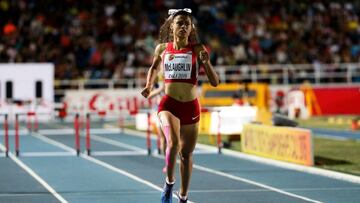 Sydney McLaughlin, cuando fue campeona juvenil en Cali. 