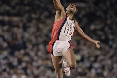 How many meters does an athlete cover in the long jump, triple jump, pole vault, and javelin?