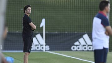 Solari con el Real Madrid Castilla.