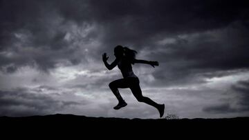 Volando sobre la playa de Riazor