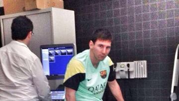 Messi: "La recuperación va bien"