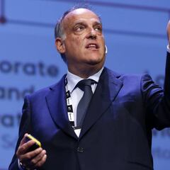 Tebas: "No es verdad que las televisiones pongan los horarios"