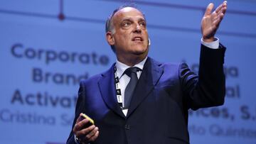 Tebas: "No es verdad que las televisiones pongan los horarios"