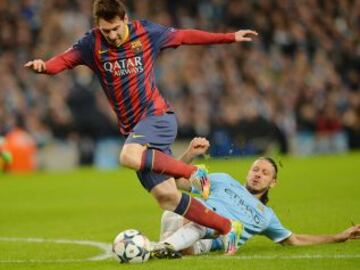 Penalti de Demichelis a Messi.