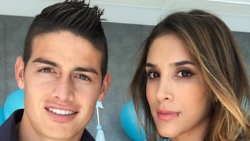 James Rodr¨ªguez y Daniela Ospina antes de su divorcio.