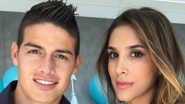 James Rodríguez y Daniela Ospina antes de su divorcio.