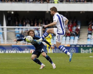 Illarramendi in action against his old club.