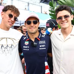 Igor Lichnovsky e Israel Reyes fueron a Miami a desearle suerte al ‘Checo’ Pérez