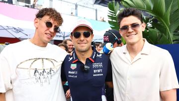 Igor Lichnovsky e Israel Reyes fueron a Miami a desearle suerte al ‘Checo’ Pérez