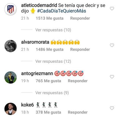 Los cracks del Atlético festejan la renovación de Oblak hasta 2023