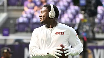 Samuel missed the San Francisco 49ers’ Week 3 defeat to the Los Angeles Rams after suffering a calf strain.