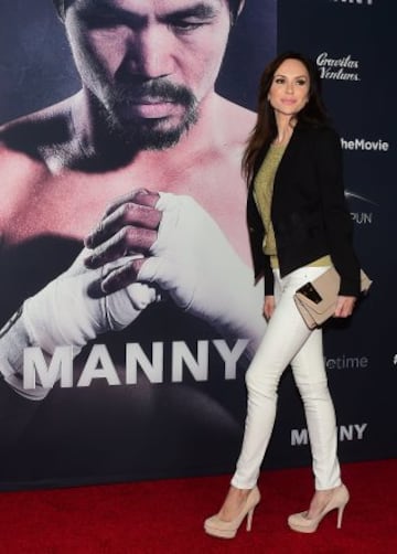 Manny Pacquiao presentó su película "Manny" en Los Ángeles. La belleza y el glamour se tomaron aquel momento.