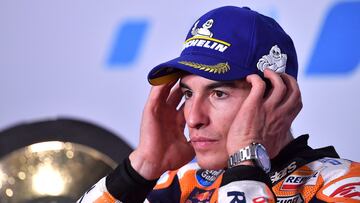 Marc Márquez en la rueda de prensa del GP de Australia.