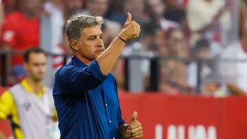 Míchel, en el Sánchez-Pizjuán.