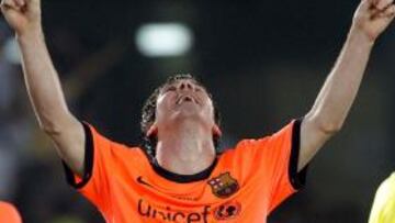 <b>EL ÚLTIMO TÍTULO.</b> Messi logró el gol que dio al Barcelona el último título de 2009, el Mundial de clubes.