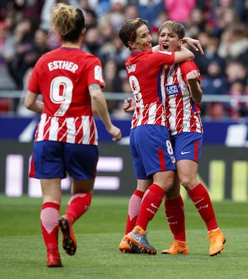 Marta Corredera anotó el 2-1.







